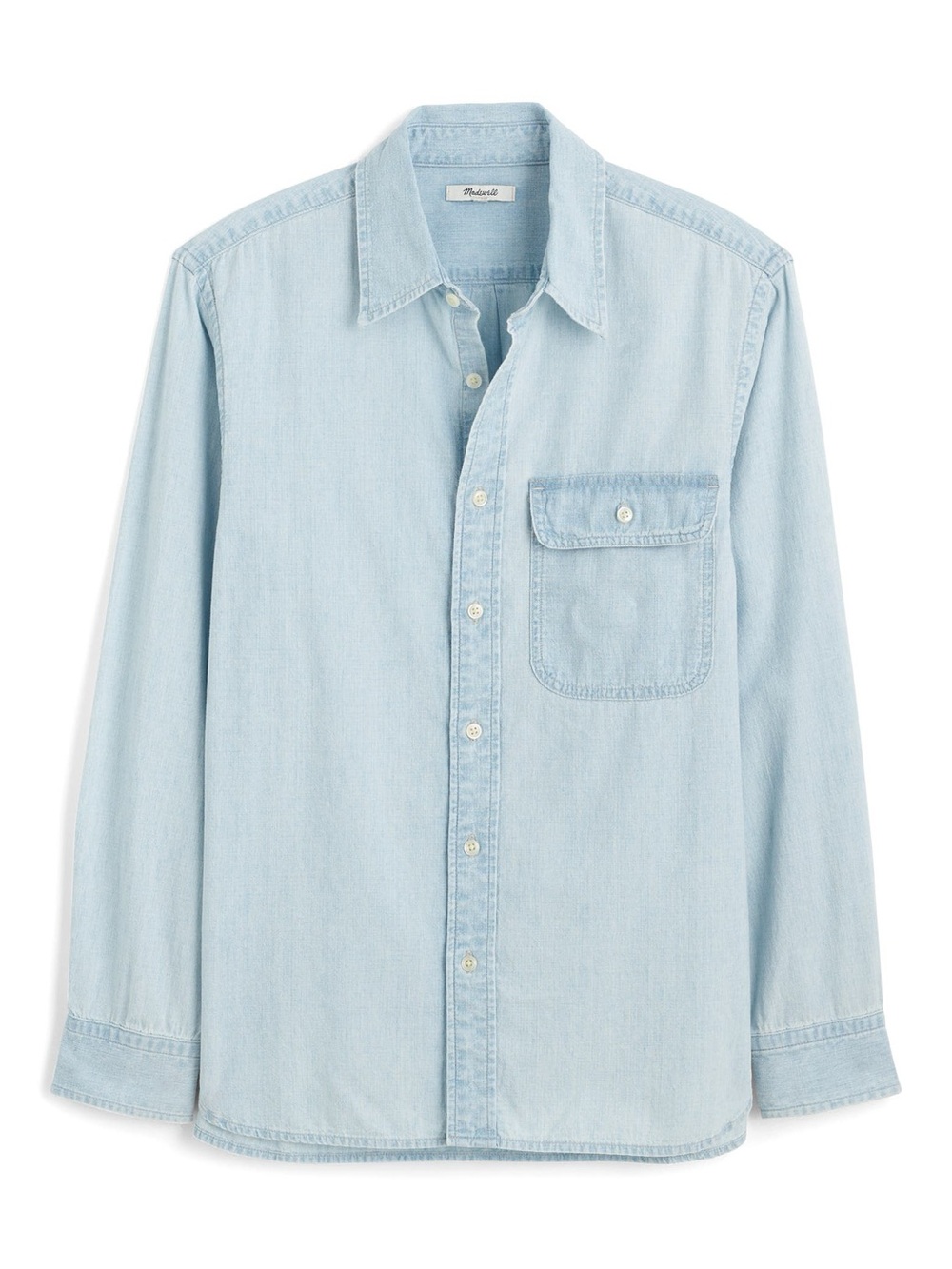 Madewell Light Blue Denim Button-Front Shirt